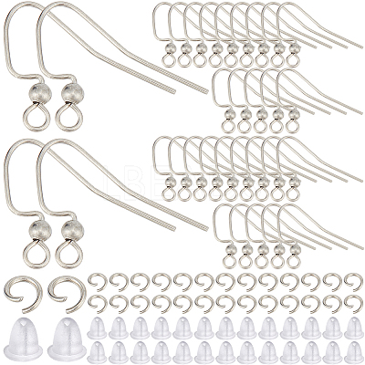 200Pcs 304 Stainless Steel Earring Hooks STAS-SP0001-44-1