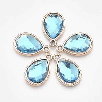 UV Plating Acrylic Pendants OACR-T005-84KC-04-1