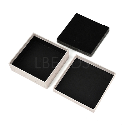 Square Paper Jewelry Storage Boxes with Sponge Inside LS-CON-I013-01E-1