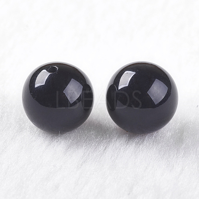 Natural Black Onyx Beads G-K275-13-10mm-1