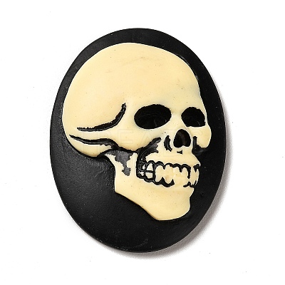 Halloween Opaque Resin Cabochons CRES-F023-03-1