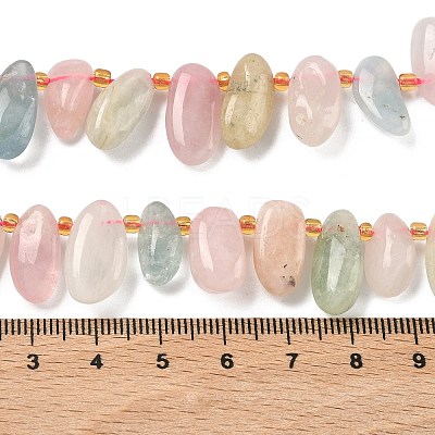 Natural Morganite Beads Strands G-P604-A07-01-1
