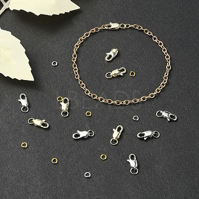 Brass Lobster Claw Clasps DIY-YW0009-37G-1