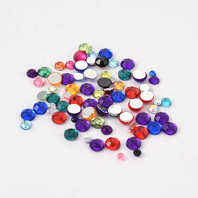 Imitation Taiwan Acrylic Rhinestone Cabochons GACR-X0004-1