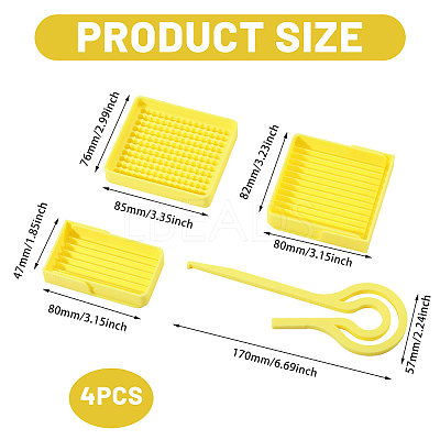 3Pcs 3 Styles Plastic Fuse Beads Picking Tray DIY-PH0038-05-1