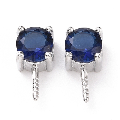 Rhodium Plated 925 Sterling Silver Peg Bails STER-D035-47P-1