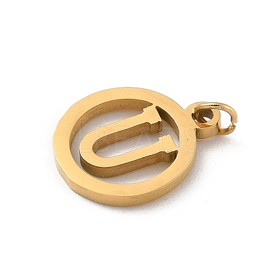 304 Stainless Steel Charms
with Jump Ring STAS-R001-02G-U-1