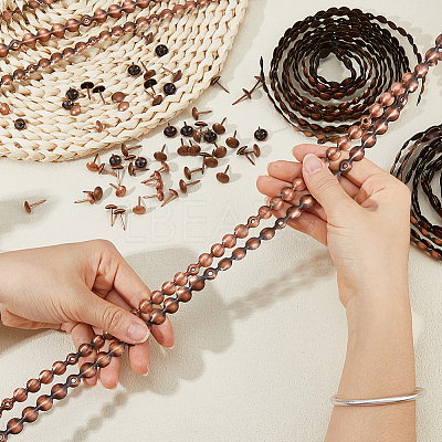 11 Sets 2 Styles Iron Decorative Nail Strips OCOR-FH0001-52-1