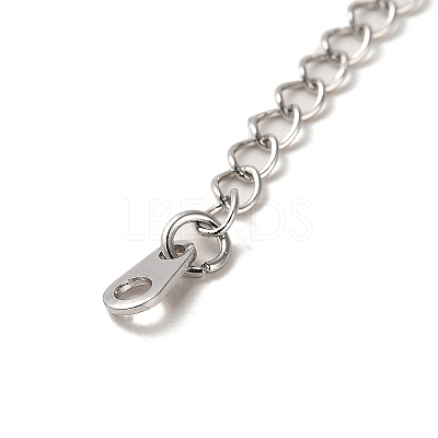 Rack Plating Brass Curb Chain Extender KK-Q807-11P-1
