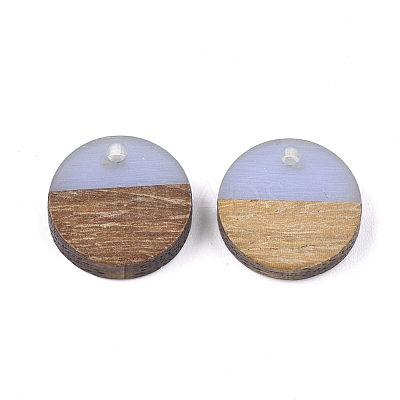 Resin & Walnut Wood Pendants RESI-S358-02E-09-1