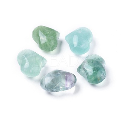 Natural Fluorite Heart Palm Stone X-G-F659-A02-1