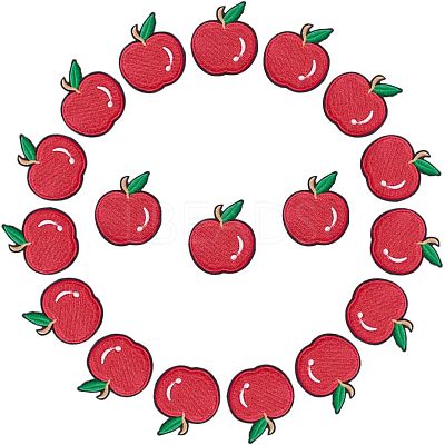 18Pcs Computerized Embroidery Cloth Iron On/Sew On Patches PATC-CA0001-01-1