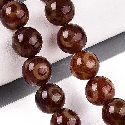 Tibetan Style dZi Agate Beads Strands G-N357-04A-02-1