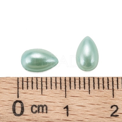 ABS Plastic Imitation Pearl Cabochons SACR-R749-8x5mm-M-1