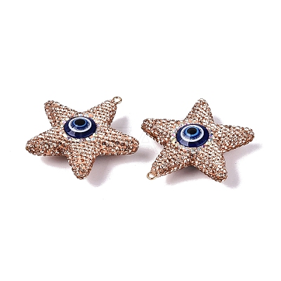 Handmade Polymer Clay & Rhinestone & Resin Big Pendants FIND-Q123-02A-1