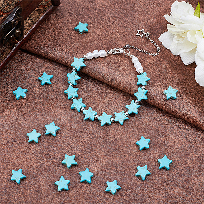 Synthetic Howlite Bead Strands G-AR0003-51-1