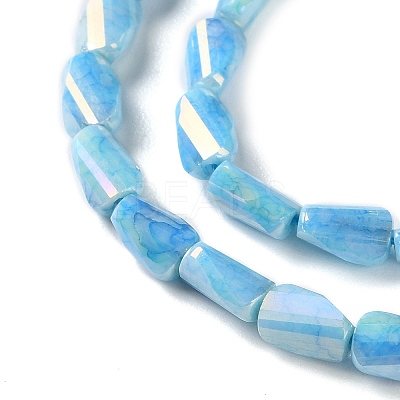 Ombre Effect Dyed Glass Beads Strands GLAA-I059-01C-1