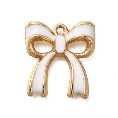 Rack Plating Alloy Enamel Pendants ENAM-S021-04G-D-1