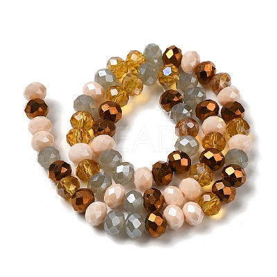 Glass Beads Strands EGLA-A034-M8mm-34-1
