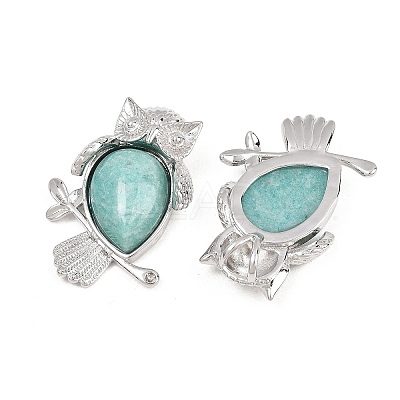 Natural Amazonite Pendants G-A315-03H-P-1