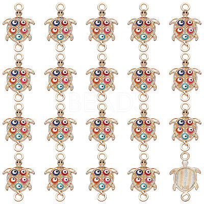 Alloy Enamel Connector Charms ENAM-PH0002-26-1