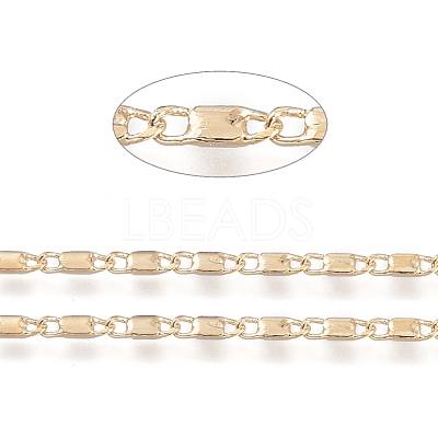 Brass Bar Link Chains CHC-R126-08G-A-1