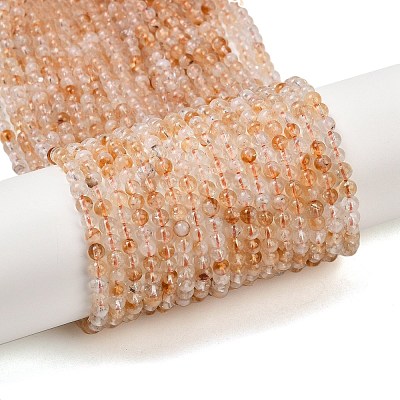 Heated Natural Citrine Bead Strands X-G-P466-01E-01-1