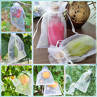 30pcs Large Organza Pouches Portable Shoes Bag Travel Storage Drawstring Bags OP-SP0001-03B-03-1