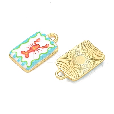 Printed Brass Pendants KK-CBAF9BC-16G-01-1