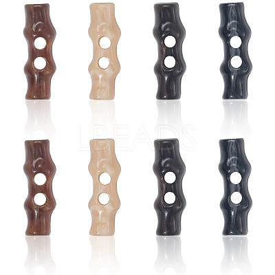 16Pcs 4 Colors Resin Buttons FIND-GF0008-25-1
