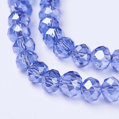 Electroplate Glass Beads Strands EGLA-A034-T10mm-A17-1