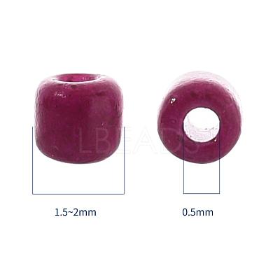 90G 5 Colors 12/0 Baking Paint Glass Seed Beads SEED-YW0001-14B-1