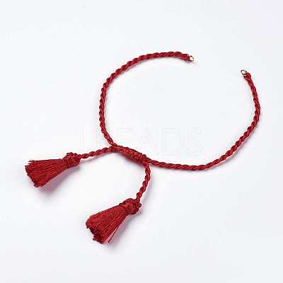 Polyester DIY Braided Bracelet Making MAK-K018-A09-1