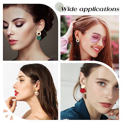 8 Pairs 8 Style Alloy Twist Flat Round & Donut Dangle Stud Earrings for Women EJEW-AN0001-74-1