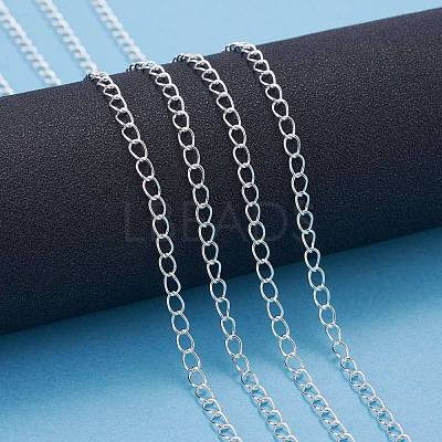 Brass Twisted Chains X-CHC-Q001-5x4mm-S-1