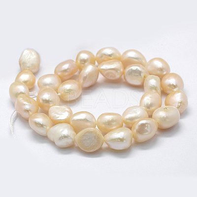 Natural Cultured Freshwater Pearl Beads Strands PEAR-K004-05A-01-1