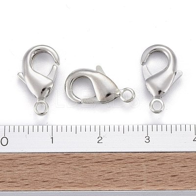 Brass Lobster Claw Clasps KK-903-N-NF-1