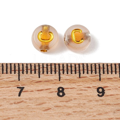 Luminous Transparent Acrylic Beads OACR-P037-01B-C-1