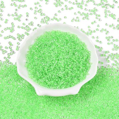 8/0 Inside Colours Transparent Glass Seed Beads X1-SEED-T007-06D-1
