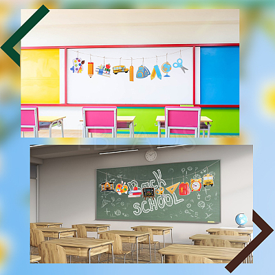 2 Sets 2 Styles Paper Banners AJEW-GF0008-52-1