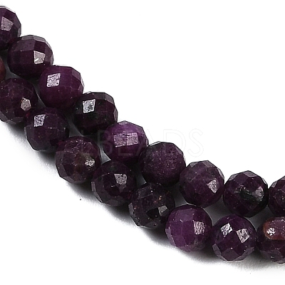 Natural Ruby Beads Strands G-P553-G01-03-1