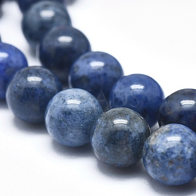 Natural Dumortierite Quartz Bead Strands G-I224-01-10mm-1