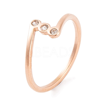 304 Stainless Steel Finger Ring foe Women RJEW-C086-17-RG-1