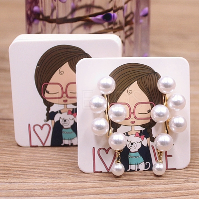 Square Paper Earring Display Cards CDIS-C004-02D-1