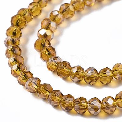 Electroplate Glass Beads Strands EGLA-R048-2mm-24-1