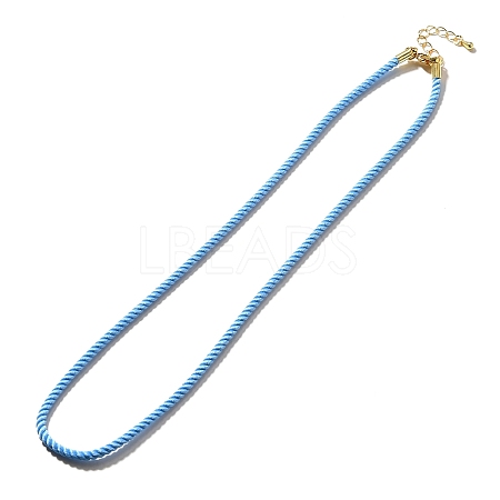 Nylon Milan Cord Necklace Making MAK-M028-01G-14-1