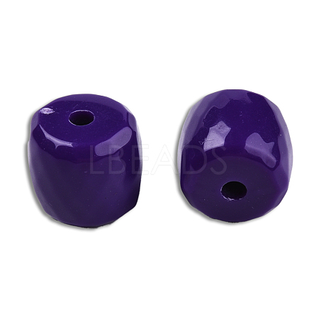 Opaque Acrylic Beads SACR-N017-05B-1