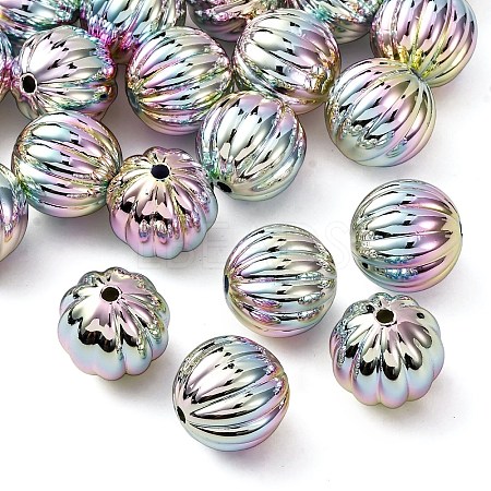 UV Plating Opaque Acrylic Beads OACR-G052-03-1