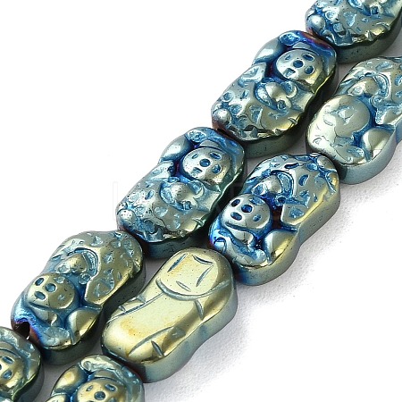 Electroplated Synthetic Non-magnetic Hematite Beads Strands G-F767-03C-1