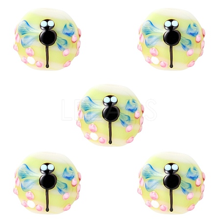 5Pcs Handmade Lampwork Beads LAMP-SZ0001-50C-1